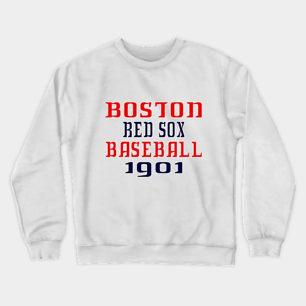 Boston Red Sox Classic Crewneck Sweatshirt by Medo Creations